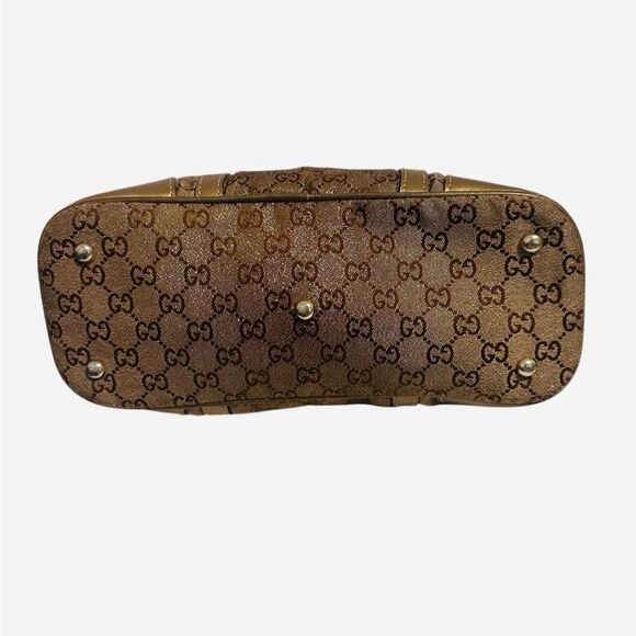 Gucci Brown Shoulder Bag with Leather Trim - Picture 4 of 11